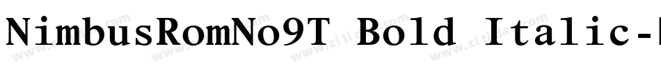 NimbusRomNo9T Bold Italic字体转换